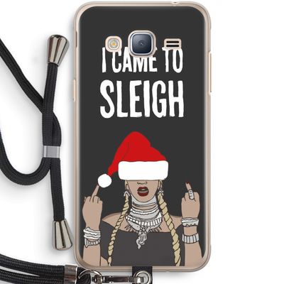 Came To Sleigh: Samsung Galaxy J3 (2016) Transparant Hoesje met koord