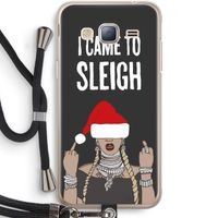Came To Sleigh: Samsung Galaxy J3 (2016) Transparant Hoesje met koord