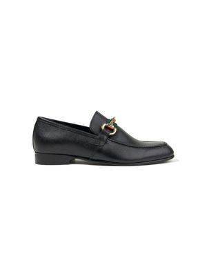 ANDANINES mocassins en cuir à détail de mors - Noir