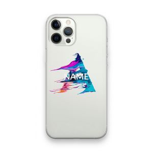 Abstract Spectrum: iPhone 12 Pro Max Transparant Hoesje