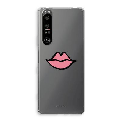 Kusje: Sony Xperia 1 III Transparant Hoesje