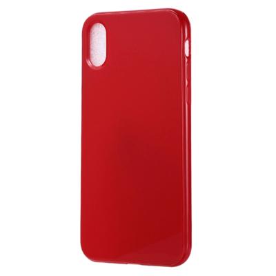 Candy Color TPU Case voor iPhone XS Max (rood)
