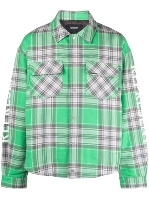 Represent surchemise en coton à design matelassé - Vert