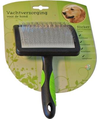 Hondenborstel slicker soft large - Gebr de boon