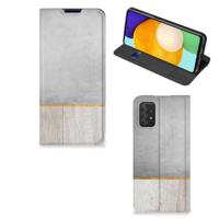 Samsung Galaxy A03s Book | Wallet Case | Wood Concrete