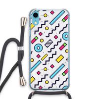 8-bit N°8: iPhone XR Transparant Hoesje met koord