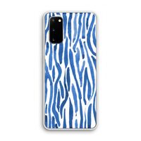 Blauwe nerven: Samsung Galaxy S20 Transparant Hoesje