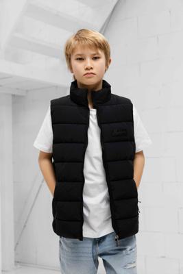 Malelions Nylon Padded Bodywarmer Kids Zwart - Maat 176 - Kleur: Zwart | Soccerfanshop