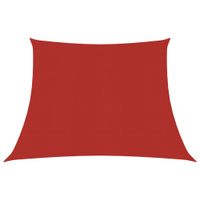 Zonnezeil 160 g/m 4/5x3 m HDPE rood - thumbnail