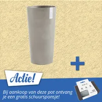 Bloempot Extra Hoog Amsterdam 90 cm Taupe Ecopots - thumbnail