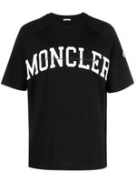 Moncler t-shirt en coton à logo imprimé - Noir