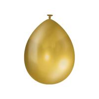 Balloons metallic 10 pcs Gold