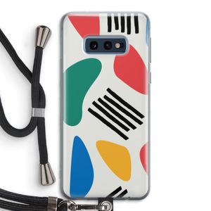 Illustratieve pop 1: Samsung Galaxy S10e Transparant Hoesje met koord