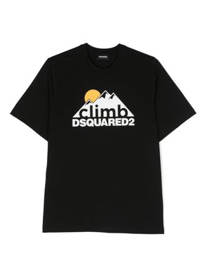 DSQUARED2 KIDS t-shirt à imprimé graphique - Noir