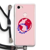 Run The World: Pixel 3 Transparant Hoesje met koord