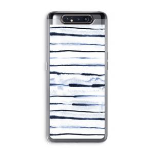 Ink Stripes: Samsung Galaxy A80 Transparant Hoesje