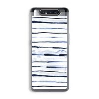 Ink Stripes: Samsung Galaxy A80 Transparant Hoesje