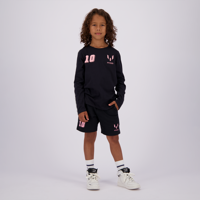 Vingino x Messi Nerol T-Shirt Lange Mouw Kids Zwart/Roze - Maat 116 - Kleur: ZwartRoze | Soccerfanshop