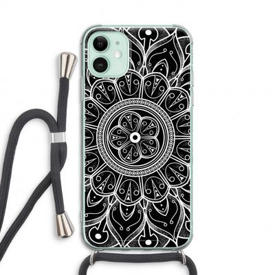 Roses Are Red: iPhone 11 Transparant Hoesje met koord