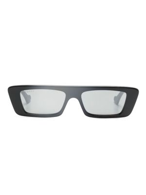 Gucci Eyewear lunettes de soleil teintées à monture rectangulaire - Noir