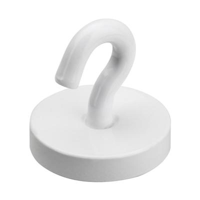 Kunststof ophang magneet - met haak - Dia 2.2 cm - bordje ophangen - max 10 kilo