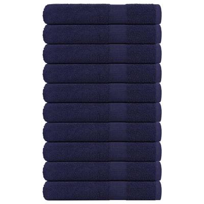 VidaXL Handdoeken 10 st 100x200 cm 360 g/m² 100% katoen marineblauw