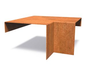 Cortenstaal overzetprofiel (20,4cm.) binnenhoek 30x30x15cm.