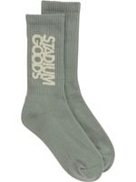 STADIUM GOODS® chaussettes à logo intarsia - Vert - thumbnail