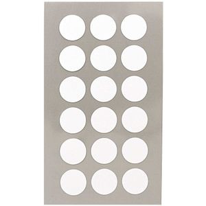 144x Ronde witte etiketten 15 mm