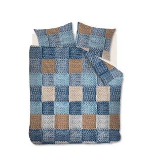 Ariadne at Home dekbedovertrek Wool Shades - blauw - 240x200/220 cm - Leen Bakker