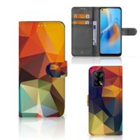 OPPO A74 4G | Book Case | Polygon Color