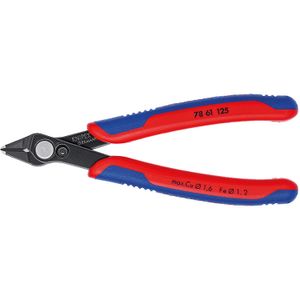 KNIPEX Electronic Super Knips 78 61 125 elektronica-tang Snijkant zonder facet, Met openingsveer