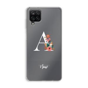 Pink Bouquet: Samsung Galaxy A12 Transparant Hoesje