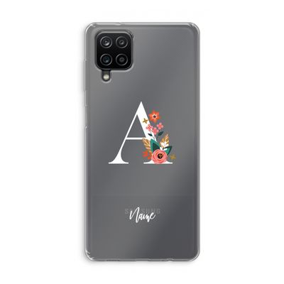 Pink Bouquet: Samsung Galaxy A12 Transparant Hoesje