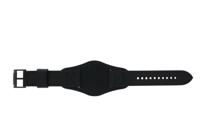 Horlogeband Fossil JR1510 Onderliggend Leder Zwart 22mm