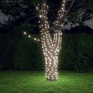 VidaXL Lichtsnoeren 2 st met 2x200 led&apos;s solar binnen/buiten koudwit