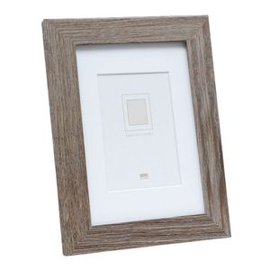 Deknudt Fotokader in vergrijsde eikkleur met witte passe-partout 13x18 S66KH3