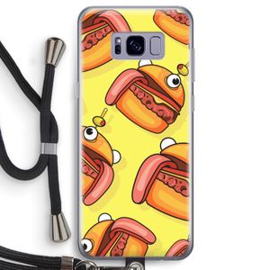 Hamburger: Samsung Galaxy S8 Transparant Hoesje met koord
