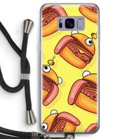 Hamburger: Samsung Galaxy S8 Transparant Hoesje met koord