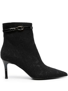 TWINSET bottines en dentelle fleurie 70 mm - Noir