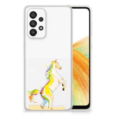 Samsung Galaxy A33 5G Telefoonhoesje met Naam Horse Color Samsung Galaxy A33 5G Telefoonhoesje met Naam Horse Color