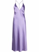 Blanca Vita robe mi-longue à fines bretelles - Violet