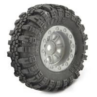 FTX - Outback Mini Swamper Tire & Wheel Set - Grey (4Pc) (FTX8859G)