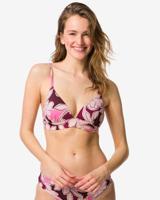 HEMA Damesbikinitop Janna push-up bloemen roze (roze)