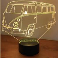 3D LED LAMP - AUTOBUS 1 - Ontwerp-zelf.nl