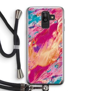 Pastel Echoes: Samsung Galaxy J8 (2018) Transparant Hoesje met koord