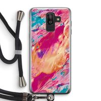 Pastel Echoes: Samsung Galaxy J8 (2018) Transparant Hoesje met koord