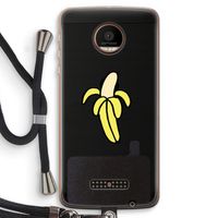 Banana: Motorola Moto Z Force Transparant Hoesje met koord