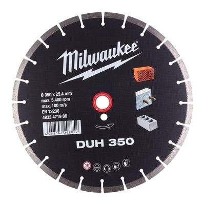 Milwaukee Accessoires DIAMOND CUTT.WHEEL DiaBl HUDD 350 MPP - 1 pc - 4932471986