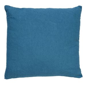 Dutch Decor - LINN - Kussenhoes 45x45 cm - 100% linnen - effen kleur - Provincial Blue - lichtblauw